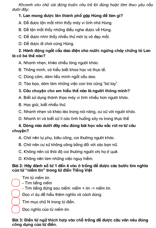 Bài tập cuối tuần Tiếng Việt lớp 4 Tuần 11 Chân trời sáng tạo (có đáp án) | Đề kiểm tra cuối tuần Tiếng Việt lớp 4