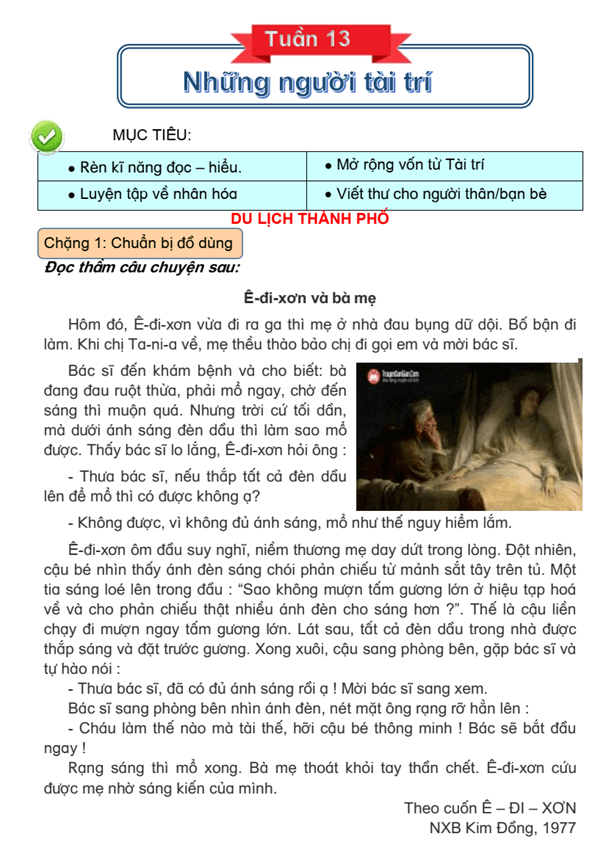 Bài tập cuối tuần Tiếng Việt lớp 4 Tuần 13 Chân trời sáng tạo (có đáp án) | Đề kiểm tra cuối tuần Tiếng Việt lớp 4