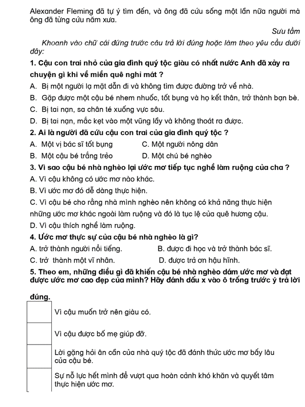 Bài tập cuối tuần Tiếng Việt lớp 4 Tuần 15 Kết nối tri thức (có đáp án) | Đề kiểm tra cuối tuần Tiếng Việt lớp 4