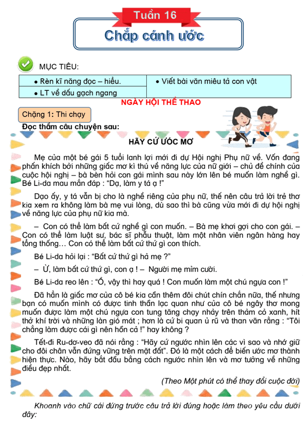 Bài tập cuối tuần Tiếng Việt lớp 4 Tuần 16 Kết nối tri thức (có đáp án) | Đề kiểm tra cuối tuần Tiếng Việt lớp 4