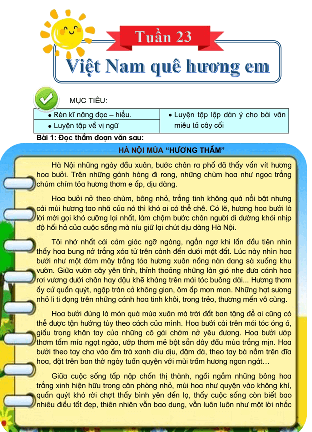 Bài tập cuối tuần Tiếng Việt lớp 4 Tuần 23 Chân trời sáng tạo (có đáp án) | Đề kiểm tra cuối tuần Tiếng Việt lớp 4