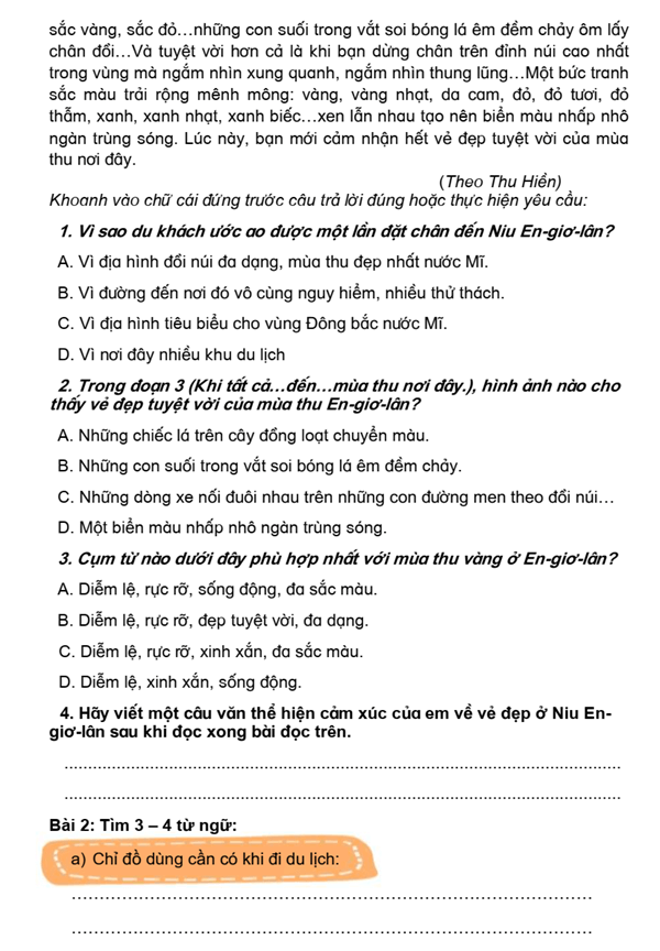 Bài tập cuối tuần Tiếng Việt lớp 4 Tuần 31 Cánh diều (có đáp án) | Đề kiểm tra cuối tuần Tiếng Việt lớp 4