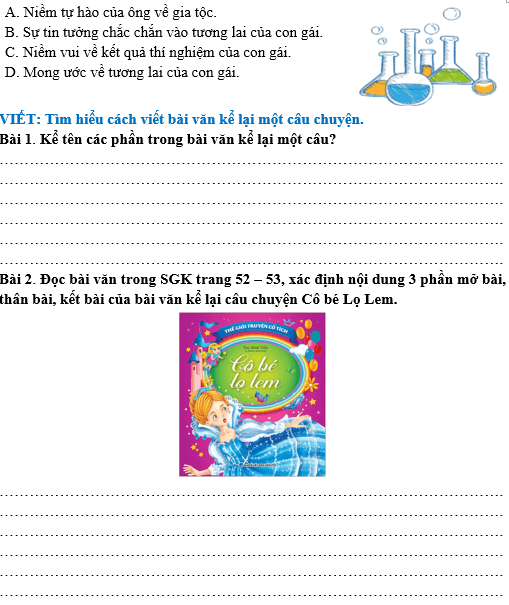 Bài tập hàng ngày Tiếng Việt lớp 4 Bài 12: Nhà phát minh 6 tuổi | Kết nối tri thức