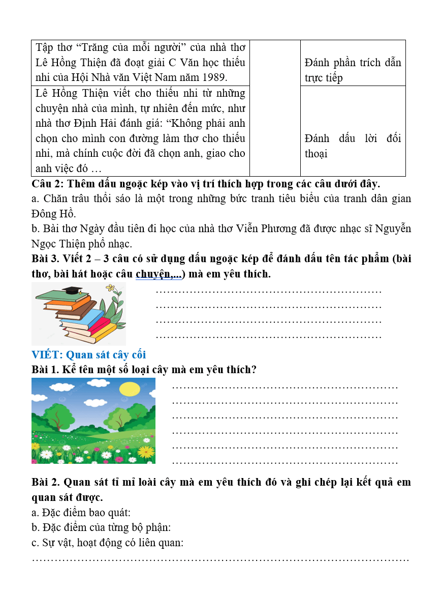 Bài tập hàng ngày Tiếng Việt lớp 4 Bài 19: Đi hội chùa Hương | Kết nối tri thức