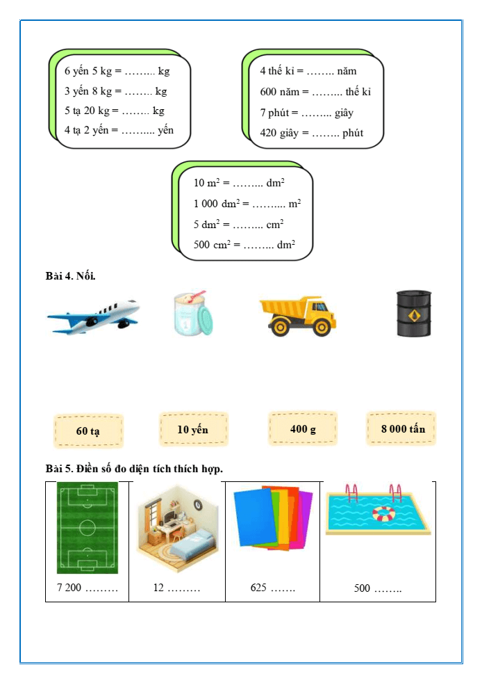 Bài tập hàng ngày Toán lớp 4 Bài 21: Luyện tập chung | Kết nối tri thức