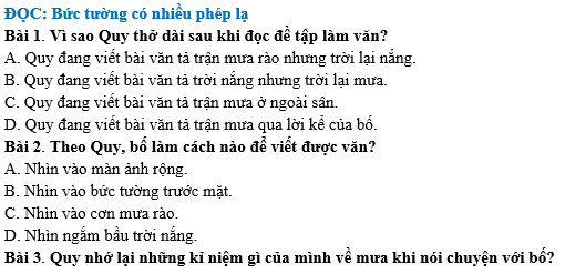 Bài tập hàng ngày Tiếng Việt lớp 4 Bài 22: Bức tường có nhiều phép lạ | Kết nối tri thức