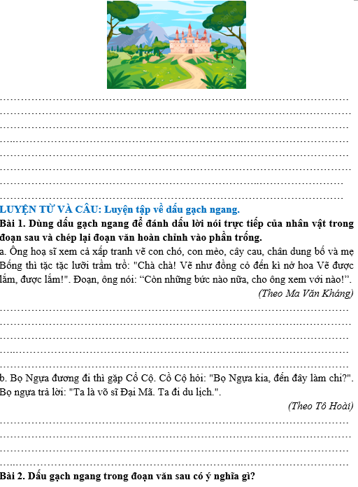 Bài tập hàng ngày Tiếng Việt lớp 4 Bài 29: Ở Vương quốc Tương lai | Kết nối tri thức
