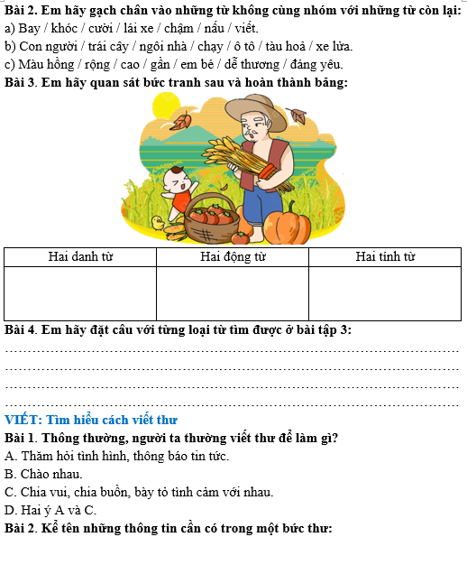 Bài tập hàng ngày Tiếng Việt lớp 4 Bài 31: Nếu chúng mình có phép lạ | Kết nối tri thức