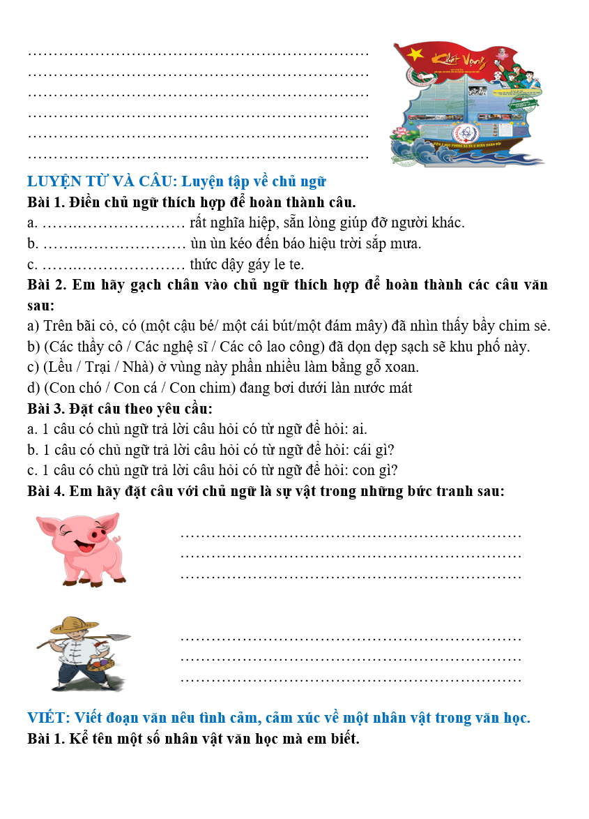 Bài tập hàng ngày Tiếng Việt lớp 4 Bài 5: Tờ báo tường của tôi | Kết nối tri thức