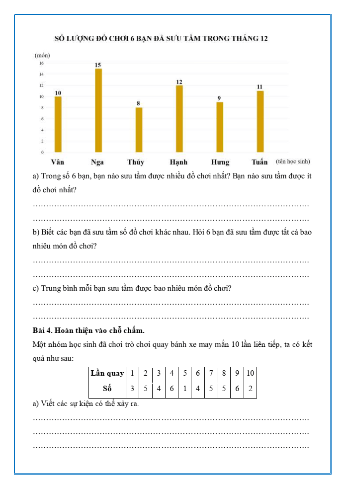 Bài tập hàng ngày Toán lớp 4 Bài 52: Luyện tập chung | Kết nối tri thức