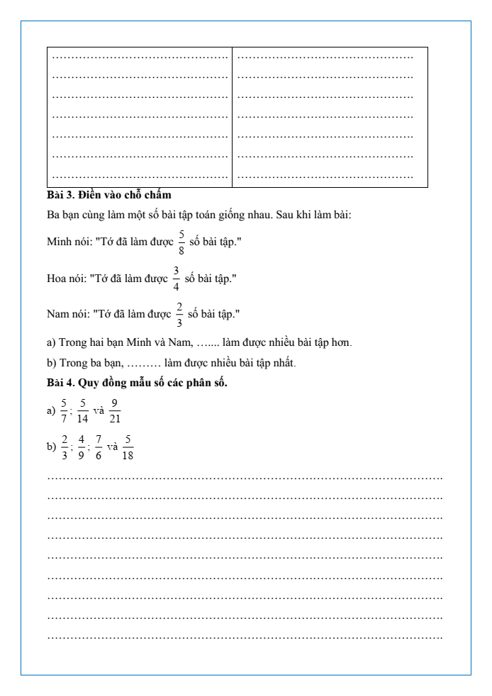 Bài tập hàng ngày Toán lớp 4 Bài 59: Luyện tập chung | Kết nối tri thức