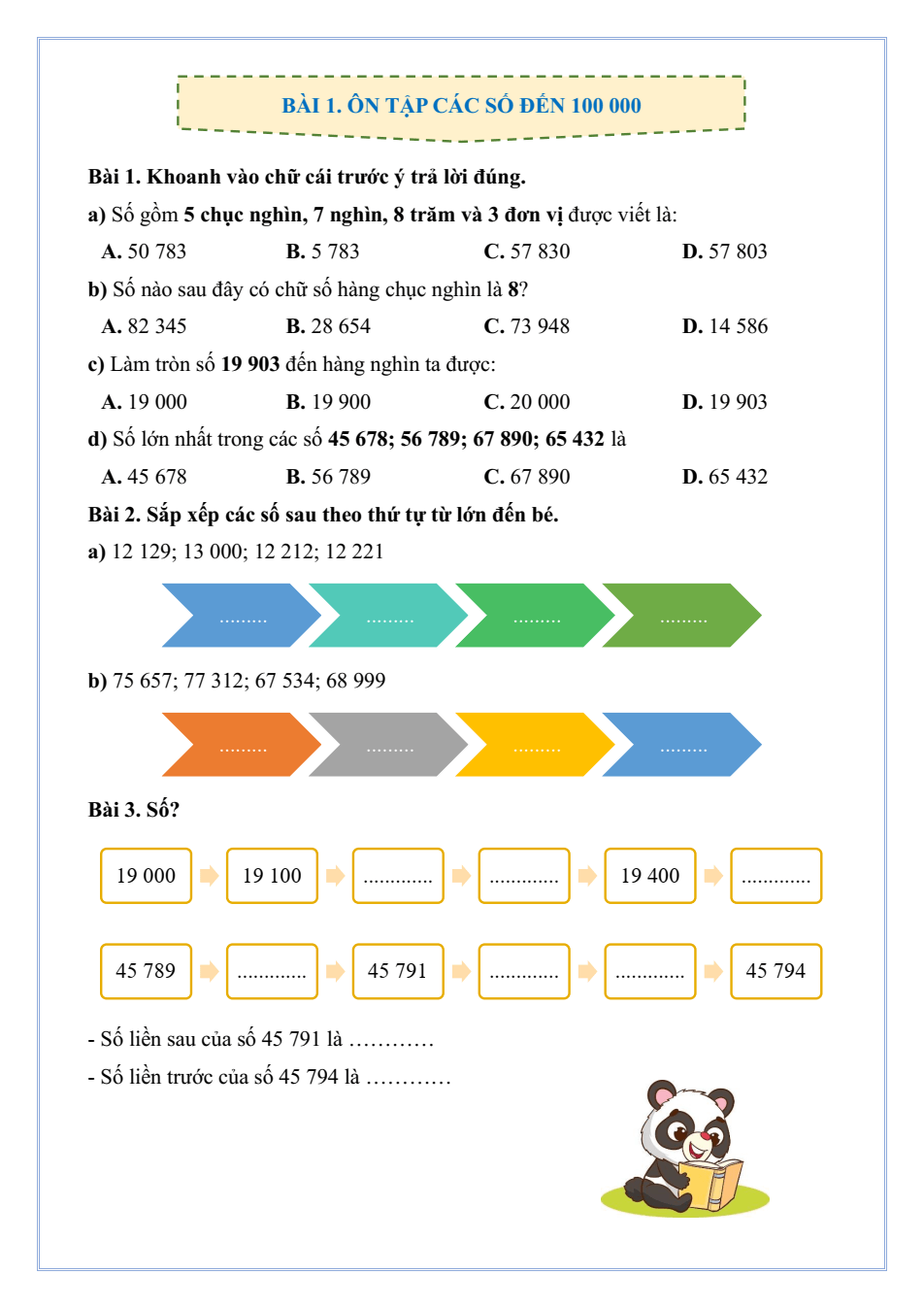 Bài tập hàng ngày Toán lớp 4 Kết nối tri thức Học kì 1 (có lời giải)