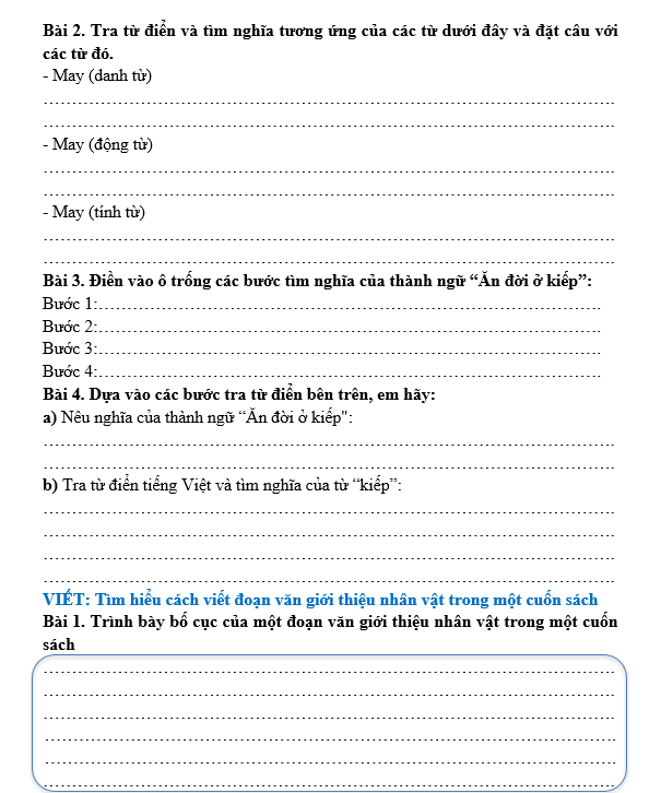 Bài tập hàng ngày Tiếng Việt lớp 5 Bài 17: Thư gửi các học sinh | Kết nối tri thức