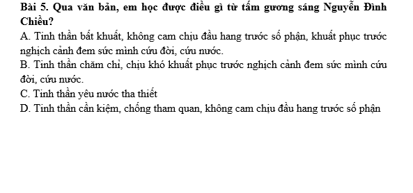 Bài tập hàng ngày Tiếng Việt lớp 5 Bài 20: Cụ Đồ Chiểu | Kết nối tri thức