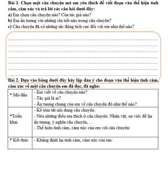 Bài tập hàng ngày Tiếng Việt lớp 5 Bài 22: Từ những câu chuyện ấu thơ | Kết nối tri thức