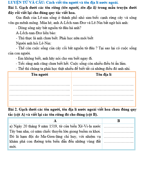 Bài tập hàng ngày Tiếng Việt lớp 5 Bài 25: Bài ca trái đất | Kết nối tri thức