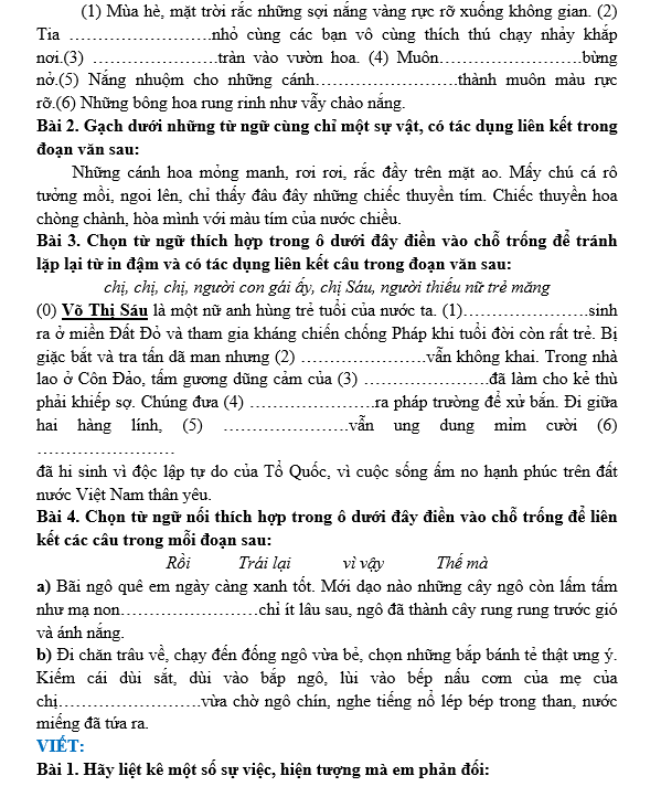 Bài tập hàng ngày Tiếng Việt lớp 5 Bài 29: Điện thoại di động | Kết nối tri thức