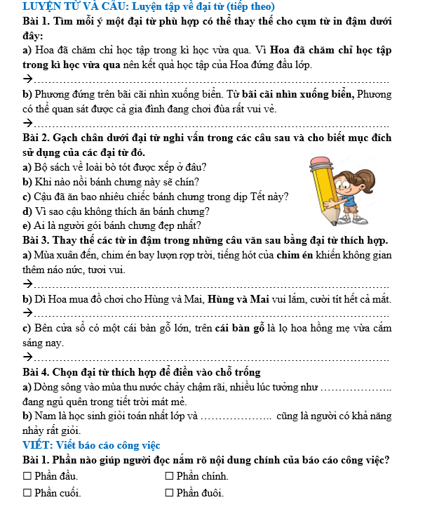 Bài tập hàng ngày Tiếng Việt lớp 5 Bài 7: Bộ sưu tập độc đáo | Kết nối tri thức