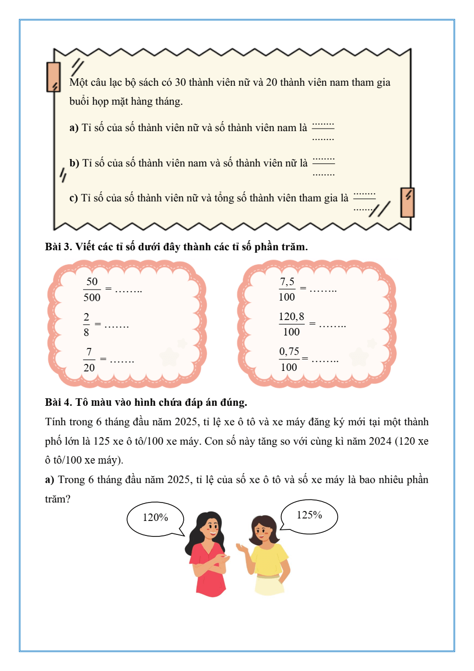 Bài tập hàng ngày Toán lớp 5 Kết nối tri thức Học kì 2 (có lời giải)