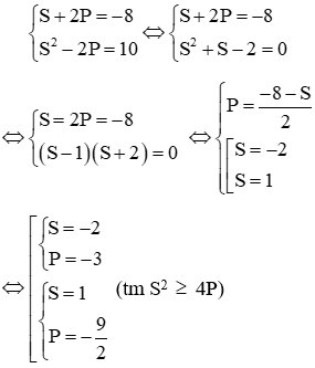 Bài tập trắc nghiệm Hệ phương trình đối xứng có lời giải