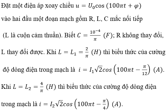 Bài tập trắc nghiệm Vật Lí 12 | Câu hỏi trắc nghiệm Vật Lí 12