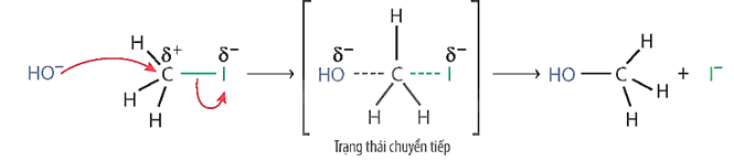 Xác định tác nhân nucleophile trong phản ứng iodomethane tác dụng với dung dịch sodium hydroxide