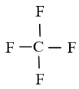 Viết công thức Lewis của CF4, C2H6, C2H4 và C2H2
