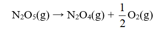 Tìm hằng số tốc độ phản ứng k ở 273 K của phản ứng phân hủy