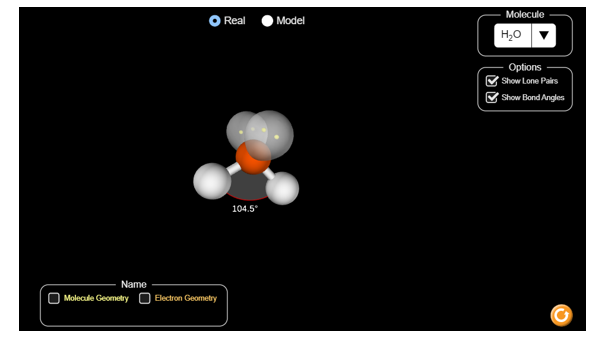 Thực hành thí nghiệm Hình dạng phân tử bằng phần mềm PhET