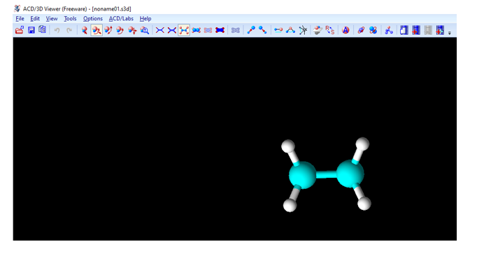 Thực hiện nhập dữ liệu như hướng dẫn cho phân tử C2H6 (ethane)
