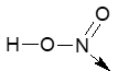 Về công thức cấu tạo của nitric acid HNO3 trong giao diện ChemSketch