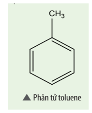 Trình bày các bước để vẽ công thức cấu tạo của phân tử toluene