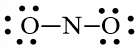 Công thức Lewis biểu diễn cấu tạo của NO2 là