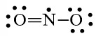 Công thức Lewis biểu diễn cấu tạo của NO2 là