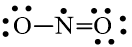 Công thức Lewis biểu diễn cấu tạo của NO2 là