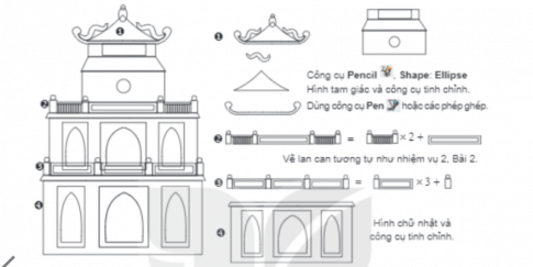 Vẽ Tháp Rùa - một địa điểm nổi tiếng của Hà Nội