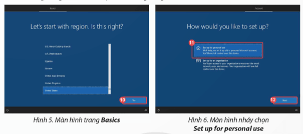 Cài đặt hệ điều hành Windows 10 trên máy tính cá nhân trang 47 Chuyên đề Tin học 12