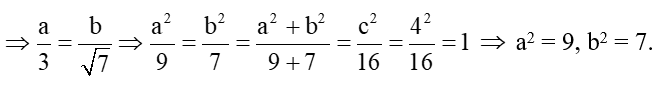 Viết phương trình chính tắc của hypebol, biết Tiêu điểm là F1(-3;0) và đỉnh là A2(2;0) (ảnh 1)