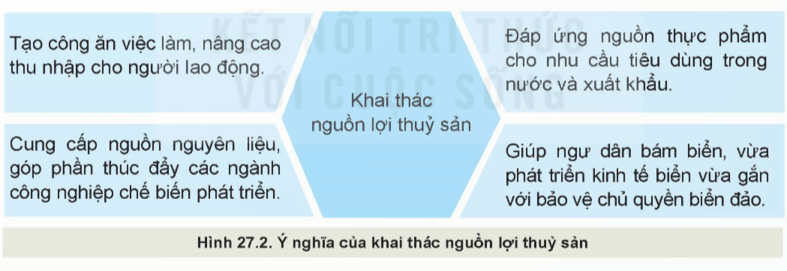 Quan sát Hình 27.2 và nêu ý nghĩa của khai thác nguồn lợi thuỷ sản