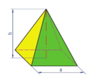 Vẽ các hình chiếu của khối chóp tứ giác đều Hình 2.6c