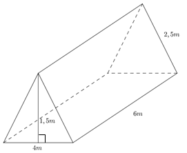 Công thức tính diện tích và thể tích của hình lăng trụ đứng lớp 7 (hay, chi tiết)