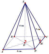 Công thức tính diện tích xung quanh và thể tích của hình chóp tứ giác đều lớp 8 (hay, chi tiết)