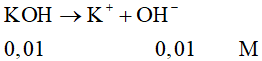 Công thức tính nồng độ OH- lớp 11 (hay, chi tiết) (ảnh 4)