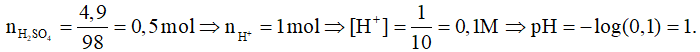 Công thức tính pH lớp 11 (hay, chi tiết) (ảnh 1)