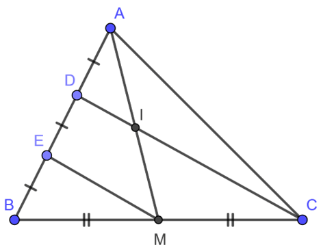 Đường trung bình của tam giác là gì ? Công thức đường trung bình của tam giác