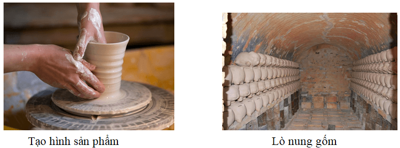 Nêu các công đoạn sản xuất đồ gốm