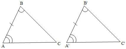 Trường hợp bằng nhau thứ ba của tam giác góc cạnh góc lớp 7 (hay, chi tiết)