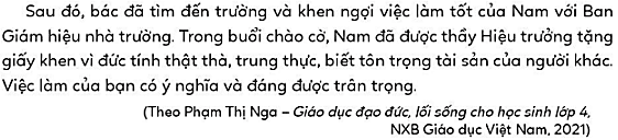 Đạo đức lớp 4 Cánh diều Bài 7: Em tôn trọng tài sản của người khác