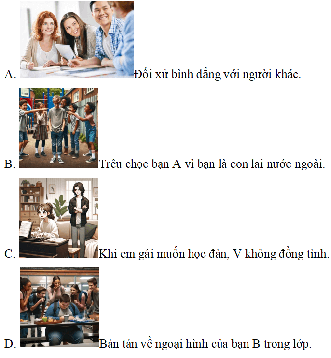 Trắc nghiệm Đạo đức lớp 5 Cánh diều Bài 2 (có đáp án): Em tôn trọng sự khác biệt