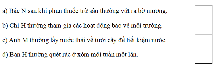 Trắc nghiệm Đạo đức lớp 5 Cánh diều Bài 6 (có đáp án): Môi trường sống quanh em